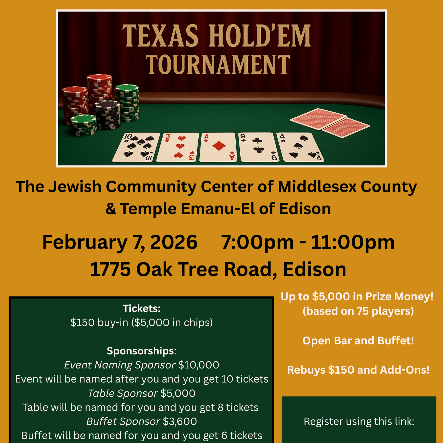 Poker Night- Texas Hold'em Fall 2026 - logo
